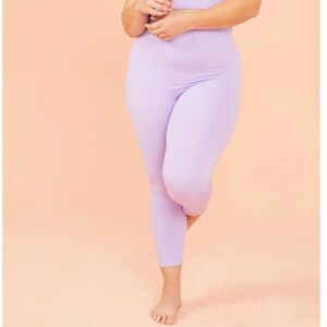 Arula Lavender Ribbed Leggings